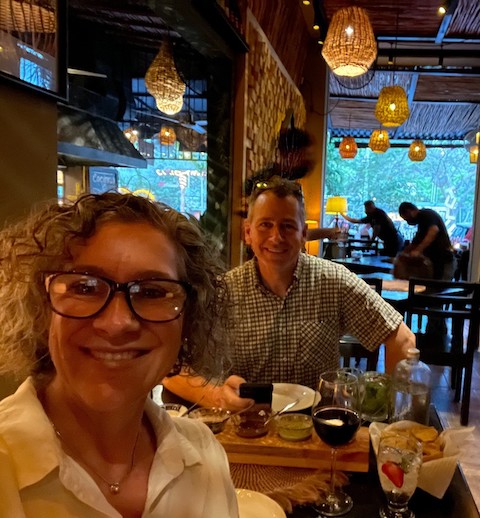 Couple at Tulum restaurant